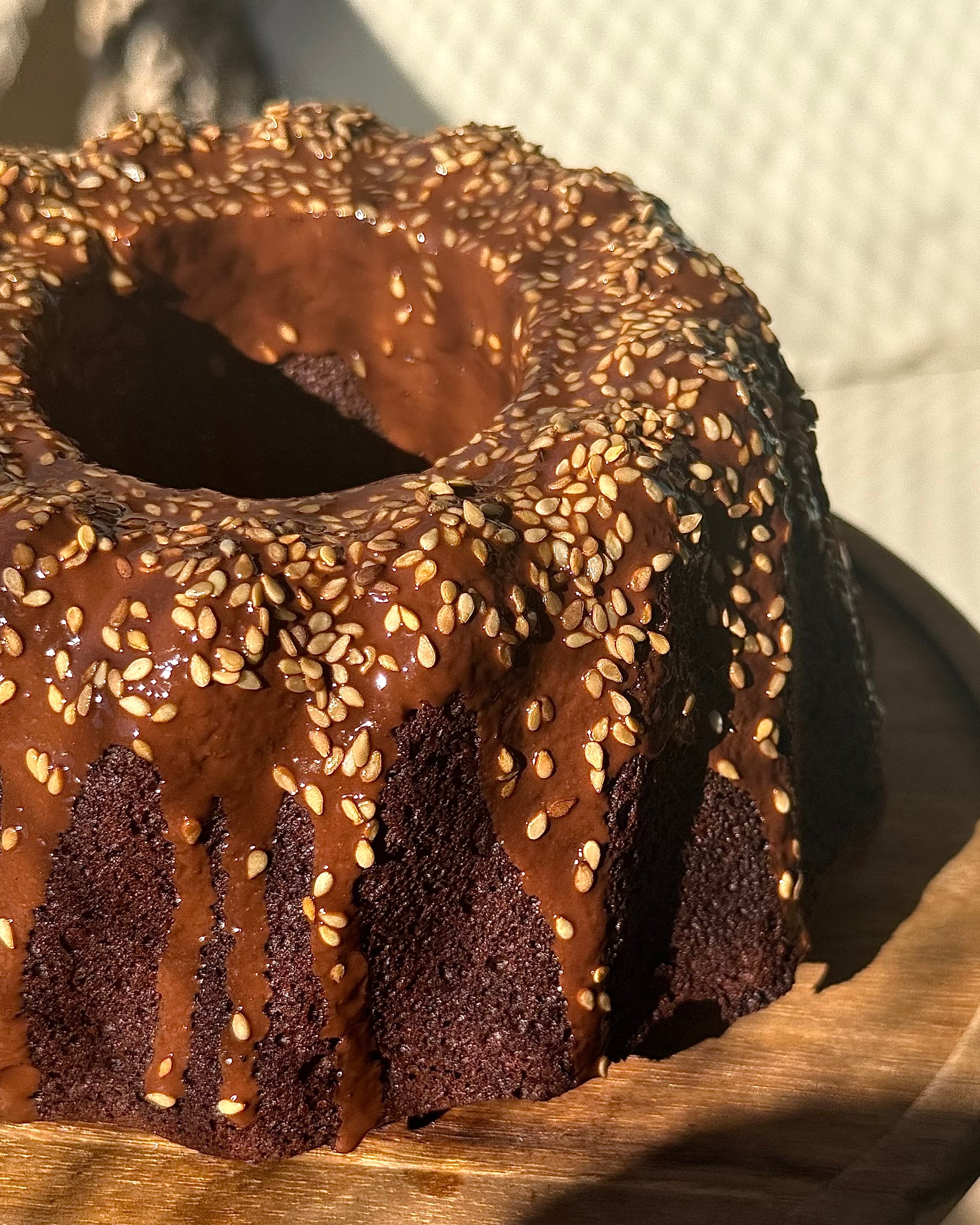 Tahini Date Bundt