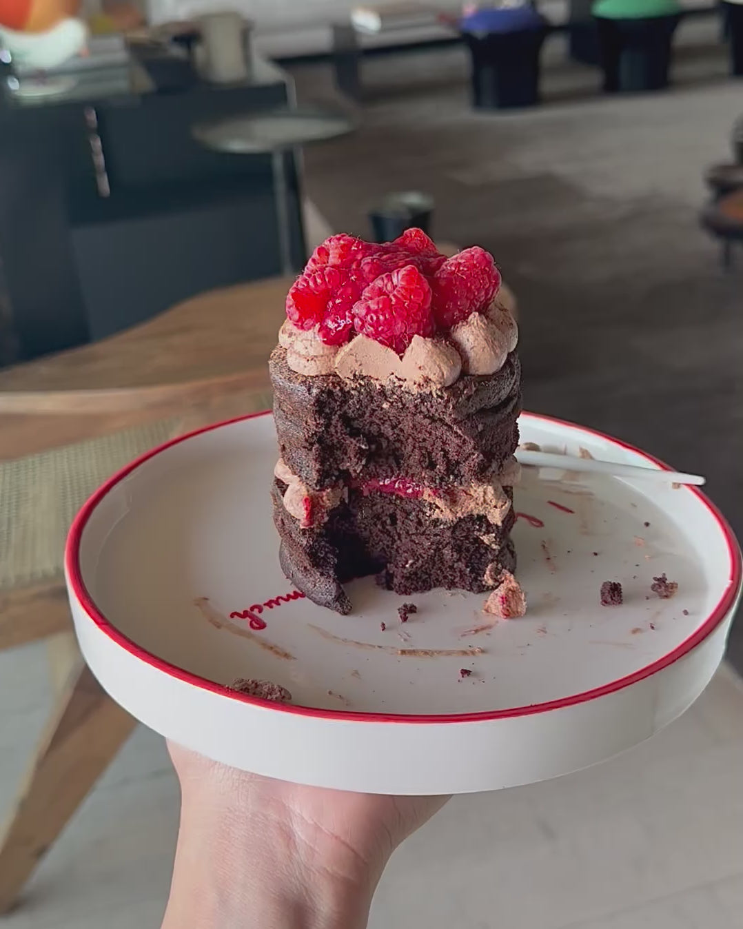 Chocolate Raspberry Mini Cake